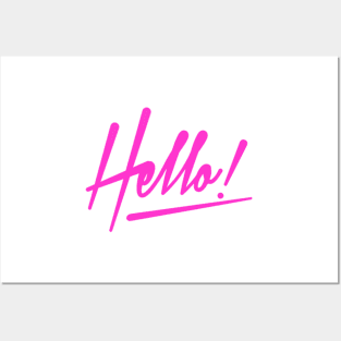 Hello, Nice to meet you! Posters and Art